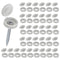 M METERXITY 100-Pack Plastic Hinged Screw Cover Caps, 4mm Shutter Screws with Caps, Fold