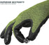 Youngstown Glove Company Unisex Adult Cut Resistant Safety Gloves, Multicolored, Large US, Green