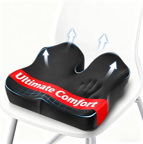 Niceeday Seat Cushion for Office Chair & Car - Premium Memory Foam
