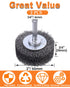 10 Pack Wire Wheel Brush for Drill Attachment, Rocaris 2 Inch Heavy Duty Wire Brushes for Paint Rust Removal