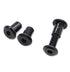 binifiMux 10-Pack Black M6x15mm Hex Socket Cap Bolts and Connecting Cap Nuts Set for Furniture Beds Cupboard