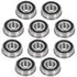 Bonbo 10Pcs Flanged Ball Bearings, ID 3/4" x OD 1-3/8" for Lawn Mower, Wheelbarrows, Carts, Hand Trucks
