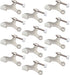 Nuk3y Hinge Pin Heavy Duty Adjustable Door Stop, 12 Pack, Satin Nickel