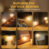 12 Pack Closet Guankai Motion Sensor Stair Light for Indoor, Battery Operated Night Lights, Led Stick On Puck Lighting