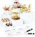 6 Pcs Buffet Risers with Mini Sign and Maker, Food Risers Display