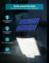 106 IP65 120 16.5 MPJ Solar Light for Outdoor, LED Solar Light Outdoor with Motion Sensor, Waterproof, Lighting Angle