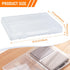 Marte Vanci Plastic Storage Box with Lid Portable A4 File Box with Handle Clear Project Case Bin A4 Letter Paper Document Organizer Storage Container for Photo Scrapbook Craft Art Supplies by Marte Vanci