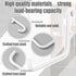 24 Pcs White Pegboard Hooks, Long L Shape Accessories Compatible with IKEA Skadis for Home Office Storage