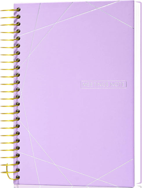 Meeting Notebook with Action Items, 120 Sheets A5 Work Notebook for Office Business Meeting Agenda for Men Women