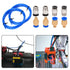 Aokin 2 PTFE Bowden Tubing (1.5m/Each Blue) - for 1.75mm Filament with 4 Pcs PC4-M6 & PC4-M10 Fittings for 3D Printers