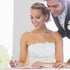 Outus 50 Pieces White Wedding Pencils for Bridal Shower, 4 Inch Mini Hexagon with Eraser, 2 Styles