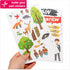Printable White Sticker Labels, 100 Sheets, 8.5" x 11" Full Sheet for Laser & Inkjet Printers