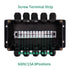 ABS IP67 Waterproof Dustproof Electrical Junction Box, with 15A 600V Barrier Terminal Cable Connector, 5 in/5 Out