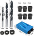Pocket Hole Jig 14Pcs Kit - Woodwork Guides Joint Angle Tool for Carpentry and Joinery