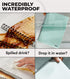 Stone Paper Waterproof Spiral Notebook (M Size), 5.8”x8.3”, 50 Sheets, College Ruled Paper, Black Aesthetic Notebook