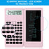 Scientific Calculators for Students, 10-Digit Large Screen Math Calculator with Notepad, Pink