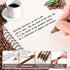 Mabor 4Pcs Cute Coffee Gel Pens, Retractable Quick Dry Ink 0.5mm Fine Point Black Ink Aesthetic Writing Supplies