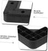 4pcs NOLITOY Shaped Plastic Furniture Legs Sofa Bed Risers Height Stable Support Feet for Cabinet Dresser Tv Stand