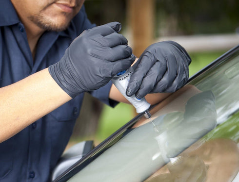 Night Angel 4 mil Nitrile Powder Free Exam Gloves Adenna (Black, Medium) Box of 100