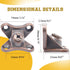 12 Pack Bonsicoky Detachable Corner Brace - Removable Butterfly Corner Brackets with Screws - Ideal for Wooden