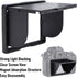 3.2 Inch Zopsc Camera Viewfinder Sunshade, Foldable LCD Screen Sun Hood for Camera Screen, Compatible with Select DSLR