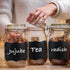 ONUPGO Large Chalkboard Labels (20 Pack), 4 x 6 Reusable Waterproof Stickers for Jars, Parties, Craft Rooms