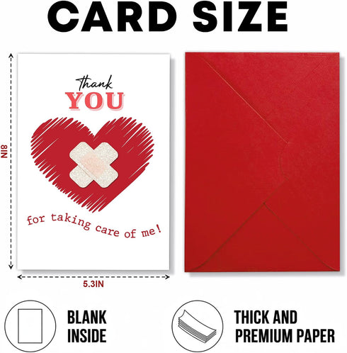 8x5.3 Inch Thank You for Taking Care of Me Greeting Card Heartfelt Appreciation for Your Unwavering Support