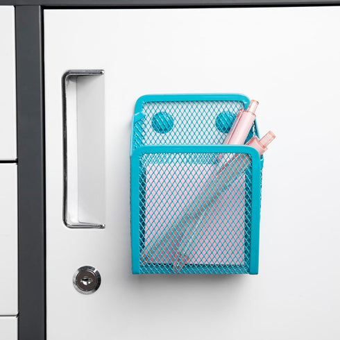 Magnetic Pencil Holder - Mesh Stainless Steel Pen Basket for Whiteboard, Kitchen, Home, or Office