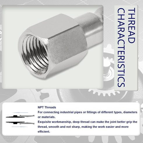 Automotive T-Style Air Plug, 1/4" NPT Female Pneumatic Plugs, Air Compressor Accessories (20-PACK)