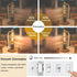 5 Inch E26 Bulb 80 3000K Bulb 6W Dimmable, 800LM T10 T9 Bulbs 120V 4Pack Led Equal Watt, Warm White Edison Clear Glass
