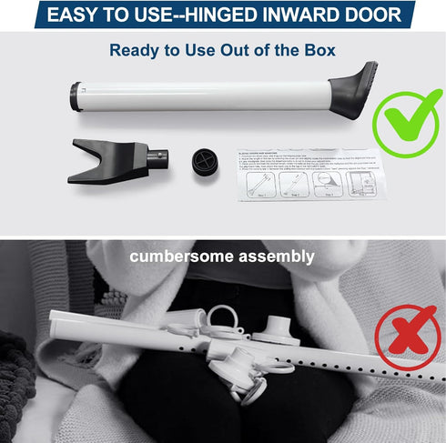 Jammer 1 Pack Rerishom Door Security Bar, Door Stoppers Security bar,Heavy Duty Door Lock Security Door Door Stopper