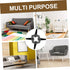 4Pcs OSALADI Black Metal Furniture Legs Oblique Cone Sofa Replacement Feet for Cabinet Couch Coffee Table Tv Stand Iron