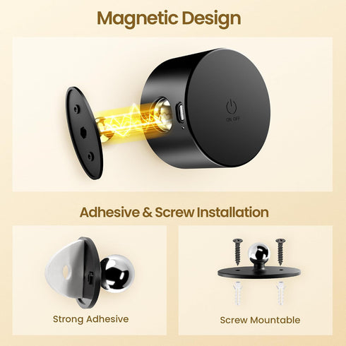 3 3 360Rotate Bedside,Black-1 Pack Wall Mounted Lamp LED Wall Lights with Rechargeable Battery Operated, Color