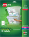 Avery White Removable Multipurpose Labels, 8.5 x 11 Inches, Pack of 10 (06470)