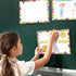 80 8.5 11 Whaline Sheets Colorful Crayon Border Stationery Paper Cute Letterhead Letter Writing Paper Single-Sided