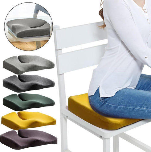 Generic Nordic Comforts Seat Cushion,Nordic Comforts Seat & Lumbar Cushion Ergonomic Memory Foam (Grey)