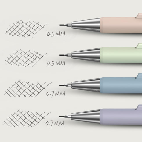 Mr. Pen Pastel Mechanical Pencil Set, 4 Pack, 0.5 & 0.7mm, Fast Click Aesthetic Mechanical Pencils, Cute Lead Pencils