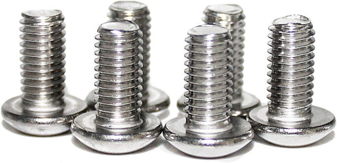 10PCS M8-1.25 x 10mm Button Head Socket Cap Screws - Stainless Steel 18-8, Full Thread, Allen Socket Drive, Plastic Box