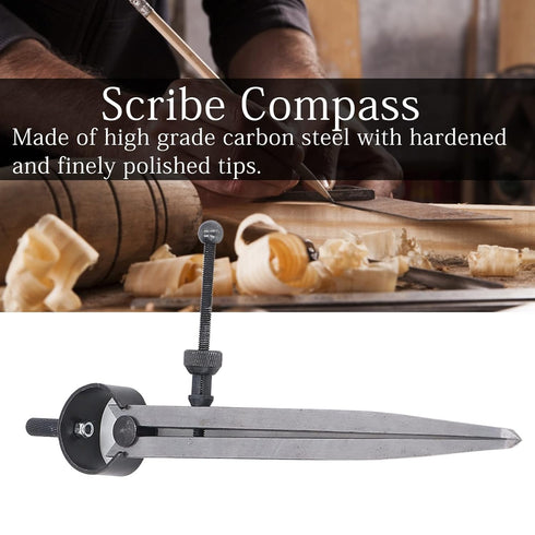 Dovetail Guide, Flat Leg Spring Marking Gauge 7.1in Adjustable Carbon Steel Woodworking Dividers Compass Caliper