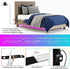 2x9.84ft 5050 Dimmable Motion Activated Under Bed Lights, RGB Color Changing LED Strip Lights with Sensor, APP Control