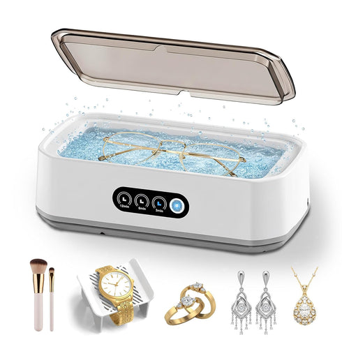Ultrasonic Jewelry Cleaner Machine: 49KHz UltraSonic Cleaner with 3 Cleaning Modes for