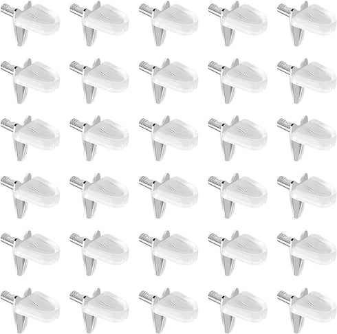 RiseDirectly 30PCS 3mm Closet, L-Shaped Shelf Support Pegs, Bracket Pins for Cabinet, Bookshelf, Cupboard, Kitchen