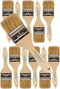 Pro Grade Chip Paint Brushes, 12 Ea 2 Inch Light Brown Chip Paint Brush