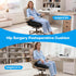 CRAURU Memory Foam Post Hip Surgery Cushion Adjustable Height Hip Replacement Recovery Cushion with Non Slip Bottom