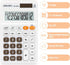 deli 12 Digit Standard Function Basic Calculator, Large LCD Display, Dual Power Office Calculator, White