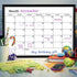 Umtiit Monthly Calendar Dry Erase Whiteboard, 13 x 17 inch, Black Wood Frame, Magnetic Surface for Planning, Schedule,