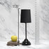 17.25" Simple Designs Chic and Stylish Crystal Adorned Table Lamp - Black