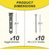 Heavy Duty Drywall Anchors and Screws Kit - Durable Zinc Self-Drilling Toggle Anchors for Hanging