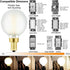E12 Bulbs, 40W Dimmable Bulbs 4000k G16.5 4W E12 g50 Bulb 6Pack LEOOLS Frosted LED Candelabra Chandelier Light Daylight