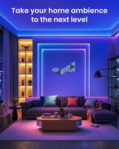 200ft, VOLIVO LED Strip Lights for Bedroom Smart Bluetooth RGB Light Strips with App Control & Music Sync, Color